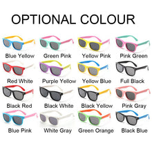 Load image into Gallery viewer, Classic Polarized Sunglasses Kids Silicone Safety Sun Glasses Boys Girls Brand Designer Children Mirror Oculos De Sol