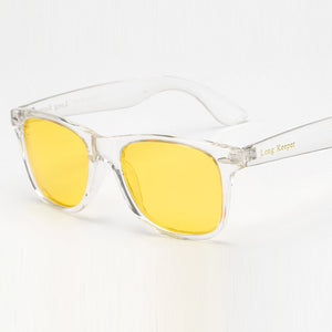Classic Polarized Sunglasses Men Brand Design Driving Square Frame Sun Glasses Goggle Clear Gafas De Sol With Logo Long Keeper