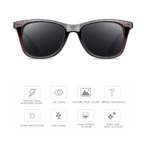 Classic Polarized Sunglasses Men Driving Fishing Square Frame Sunglasses Male Goggle UV400 Gafas De Sol
