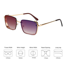 Load image into Gallery viewer, Classic Punk Sunglasses Men Women Brand Designer Vintage Square Gradient Sun Glasses  Metal Frame Eyewear