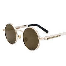 Load image into Gallery viewer, Classic Punk Sunglasses Retro Men&#39;s Women&#39;s Round Metal Sunglasses 2023  Brand Men&#39;s Gothic Glasses UV400