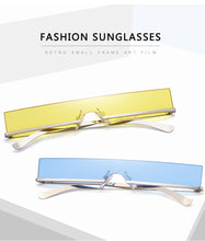 Load image into Gallery viewer, Classic Rectangle Semi-Rimless Sunglasses Sexy Women  Brand Designer  Metal Frame Colorful Lens Sun Glasses UV400