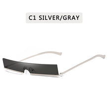 Load image into Gallery viewer, Classic Rectangle Semi-Rimless Sunglasses Sexy Women  Brand Designer  Metal Frame Colorful Lens Sun Glasses UV400