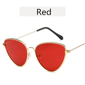 Classic Retro Cat Eye Metal Glasses Frame Sexy Pink Ladies Glasses Frame Men Optical Prescription Glasses
