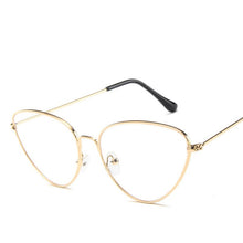 Load image into Gallery viewer, Classic Retro Cat Eye Metal Glasses Frame Sexy Pink Ladies Glasses Frame Men Optical Prescription Glasses