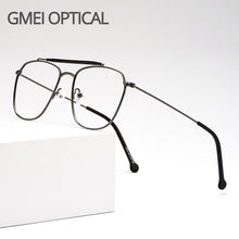 Load image into Gallery viewer, Classic Retro Double Beam Men Glasses Frames Metal Alloy Designer Pilot Frame For Myopia Reading Prescription Eyeglasses M1876