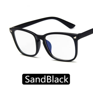 Classic Retro Flat Mirror  Design Ladies Computer Glasses Frame Male Optical Prescription Glasses Mens Accessories 2019