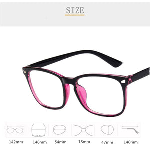 Classic Retro Flat Mirror  Design Ladies Computer Glasses Frame Male Optical Prescription Glasses Mens Accessories 2019