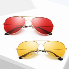 Carica l'immagine nel visualizzatore di Gallery, Classic Retro Pilot Ocean Colorful Sunglasses For Women Men  Unisex Aviation Metal Red Sun Glasses Summer Driving 3025 Eyewear