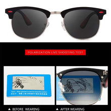 Load image into Gallery viewer, Classic Retro Polarized Sunglasses Men Women Brand Designer Rivet Lighter Design Female Male Sun Glasses Eyewear
