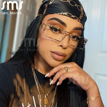 Load image into Gallery viewer, Classic Retro Rimless Sunglasses Women Brand Vintage Travel Small Rectangle Sun Glasses Female Oculos Lunette De Soleil Femm