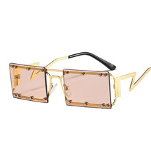 Load image into Gallery viewer, Classic Retro Rimless Sunglasses Women Brand Vintage Travel Small Rectangle Sun Glasses Female Oculos Lunette De Soleil Femm