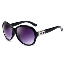 Load image into Gallery viewer, Classic Retro Round Sunglasses Women Vintage Brand Designer Big Frame Sun Glasses Female Oval Black Gradient Oculos De Sol