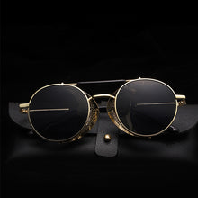 Load image into Gallery viewer, Classic Retro Steampunk Sunglasses Round Designer Punk Metal Shields Sunglasses Men Women UV400 Gafas de Sol
