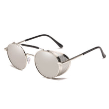 Load image into Gallery viewer, Classic Retro Steampunk Sunglasses Round Designer Punk Metal Shields Sunglasses Men Women UV400 Gafas de Sol