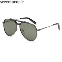 Carica l&#39;immagine nel visualizzatore di Gallery, Classic Retro Sunglasses Men 2023 Brand Designer Oval Metal Double Beam Mirror Toad Sun Glasses Gradient Shade Eyewear