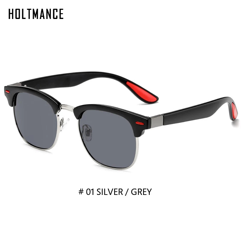Classic Rivet Polarized Sunglasses Men Women Brand Designer TR90 Legs Lighter Design Female Male Sun Glasses With Packing