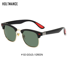 Load image into Gallery viewer, Classic Rivet Polarized Sunglasses Men Women Brand Designer TR90 Legs Lighter Design Female Male Sun Glasses With Packing