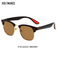 Load image into Gallery viewer, Classic Rivet Polarized Sunglasses Men Women Brand Designer TR90 Legs Lighter Design Female Male Sun Glasses With Packing