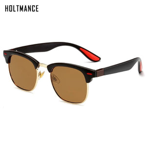 Classic Rivet Polarized Sunglasses Men Women Brand Designer TR90 Legs Lighter Design Female Male Sun Glasses With Packing