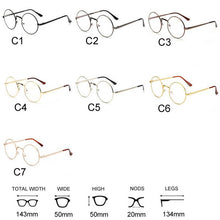 Load image into Gallery viewer, Classic Round Clear Lens Nerd Frames Women Fake Glasses Eyeglasses Frame  Vintage Circle Eyewear Transparent Oculos