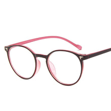 Load image into Gallery viewer, Classic Round Glasses Frame Female Optical Men Women Plastic Vintage Retro Clear Lens Eyeglasses Frame Male Oculos De Grau