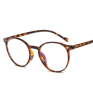 Classic Round Glasses Frame Women Optical Female Eyeglasses Frame Fake Transparent Clear Lens Glasses Men Oculos De Grau