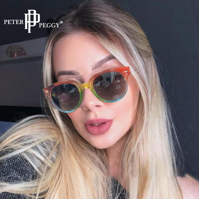 Classic Round Vintage Sunglasses Women Brand Design Mirror Sun Glasses Female Shades Retro Gafas Oculos De Sol UV400