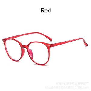 Classic Rounds Anti-Blue Light Women Eyeglasses Optical Plastic Myopia Glasses Frame Computer Prescription Eyewear