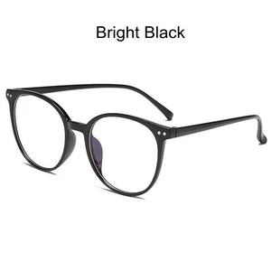 Classic Rounds Anti-Blue Light Women Eyeglasses Optical Plastic Myopia Glasses Frame Computer Prescription Eyewear