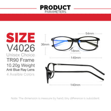 Load image into Gallery viewer, Classic Semi Rimless Anti Blue Light Blocking Glasses Men Square Ray Filter Eyeglasses Frames Computer Women Goggles очки