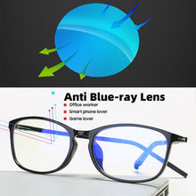 Load image into Gallery viewer, Classic Semi Rimless Anti Blue Light Blocking Glasses Men Square Ray Filter Eyeglasses Frames Computer Women Goggles очки
