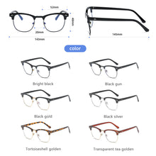 Load image into Gallery viewer, Classic Semi Rimless Anti Blue Light Glasses Men Photochromic Glasses Women Square Eyeglasses Computer Gaming Glasses Spectacles