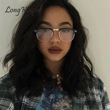 Load image into Gallery viewer, Classic Semi Rimless Anti Blue Light Glasses Men Photochromic Glasses Women Square Eyeglasses Computer Gaming Glasses Spectacles