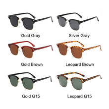 Load image into Gallery viewer, Classic Semi-Rimless Polarized Sunglasses Men Brand Designer Square Sun Glasses Male Retro Shades Mirror Driver Oculos De Sol