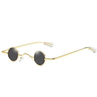 Classic Small Frame Round Metal Sunglasses Women Men Popular Color Lens Mini Punk Eyewear Vintage UV400 Oculos De Sol