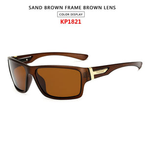 Classic Sport Fishing Sunglasses Men Polarized Driving Goggles Male Black Brown Frame  oculos de sol masculino