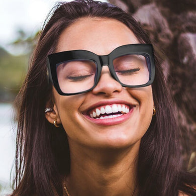 Classic Square Glasses Frame Spectacle Frames Women Oversized Optical Blue Light Glasses Vintage Clear Lens Spectacle Frame