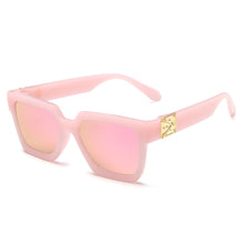 Load image into Gallery viewer, Classic Square Kids Sunglasses 2023 Vintage Girls Boys Pink Mirror Children Sun Glasses Personality Street sKid Oculos UV400