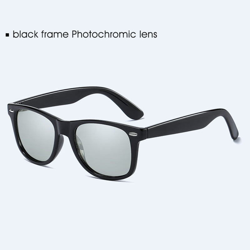 Classic Square Men Driving Photochromic Sunglasses Polarized Chameleon Discoloration Sun Glasses Women Oculos De Sol Masculino