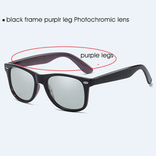 Load image into Gallery viewer, Classic Square Men Driving Photochromic Sunglasses Polarized Chameleon Discoloration Sun Glasses Women Oculos De Sol Masculino