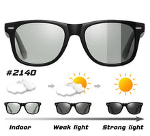 Load image into Gallery viewer, Classic Square Men Driving Photochromic Sunglasses Polarized Chameleon Discoloration Sun Glasses Women Oculos De Sol Masculino
