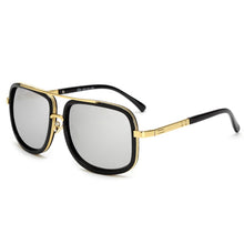 Load image into Gallery viewer, Classic Square Men Sunglasses Luxury Brand Women Mirror Sun Glasses 2022 Retro Female Eyewear for Male Oversized Metal Frame