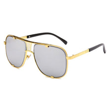 Load image into Gallery viewer, Classic Square Men Sunglasses Luxury Brand Women Mirror Sun Glasses 2022 Retro Female Eyewear for Male Oversized Metal Frame