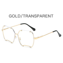 Load image into Gallery viewer, Classic Square Sunglasses Women Men  Brand Women Mirror Sun Glasses 2023 Retro Female Eyewear Male Oversized Metal Frame