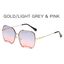 Load image into Gallery viewer, Classic Square Sunglasses Women Men  Brand Women Mirror Sun Glasses 2023 Retro Female Eyewear Male Oversized Metal Frame