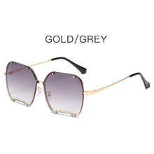 Load image into Gallery viewer, Classic Square Sunglasses Women Men  Brand Women Mirror Sun Glasses 2023 Retro Female Eyewear Male Oversized Metal Frame