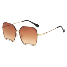 Carica l&#39;immagine nel visualizzatore di Gallery, Classic Square Sunglasses Women Men  Brand Women Mirror Sun Glasses 2023 Retro Female Eyewear Male Oversized Metal Frame
