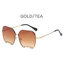 Load image into Gallery viewer, Classic Square Sunglasses Women Men  Brand Women Mirror Sun Glasses 2023 Retro Female Eyewear Male Oversized Metal Frame
