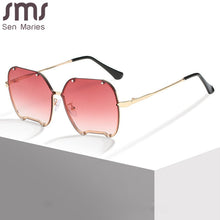 Load image into Gallery viewer, Classic Square Sunglasses Women Men  Brand Women Mirror Sun Glasses 2023 Retro Female Eyewear Male Oversized Metal Frame